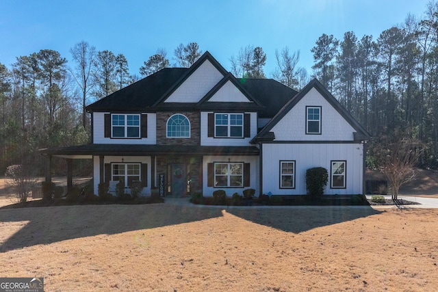 view of front of home with a porch