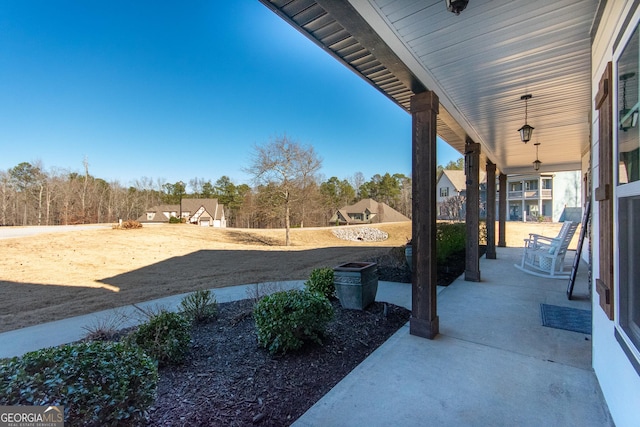 view of patio / terrace featuring a porch