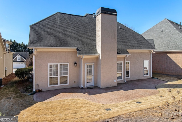 rear view of house with a patio area