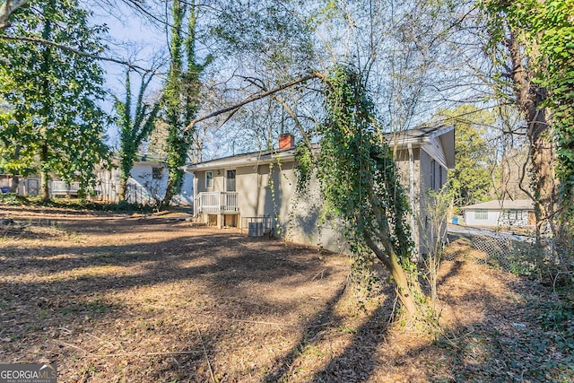 view of rear view of property