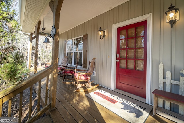 exterior space featuring a porch