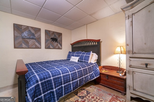 576 Stanley Nix Rd, Cleveland, GA 30528 - bedroom with a drop ceiling