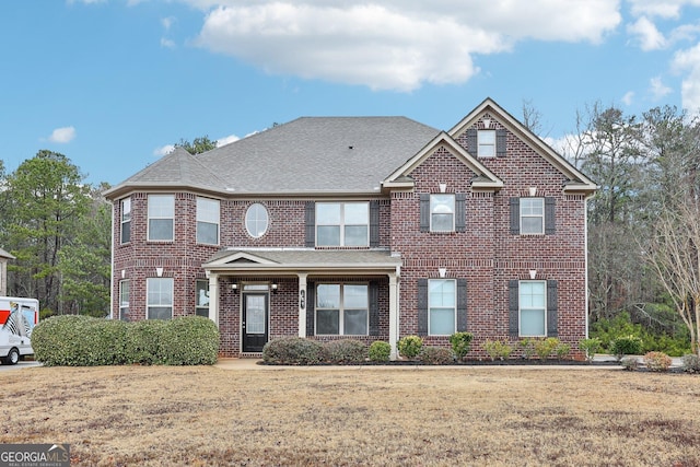 view of front of house featuring a front yard