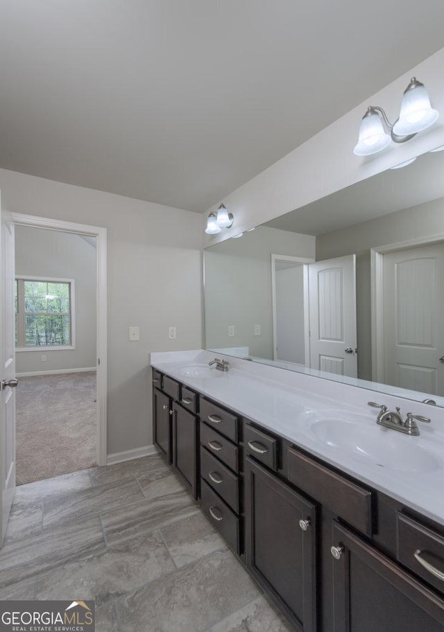 bathroom featuring vanity