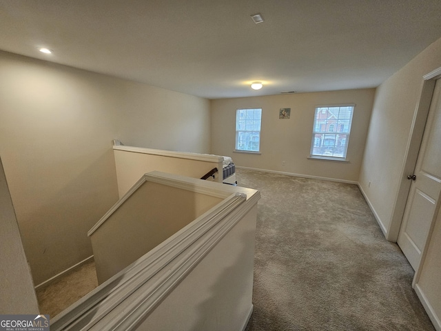 interior space featuring carpet floors