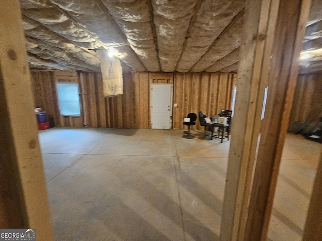 view of basement