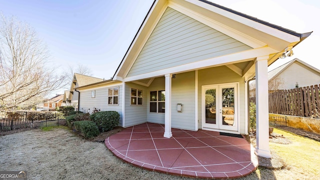 back of house featuring a patio area