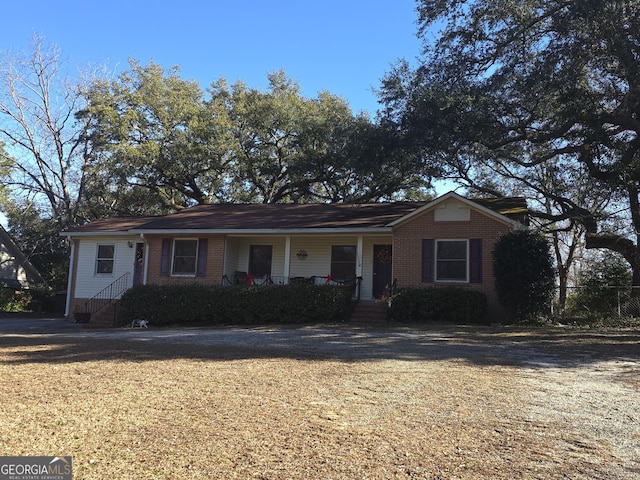 view of ranch-style house