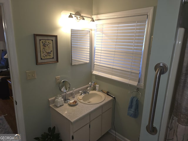 bathroom with vanity