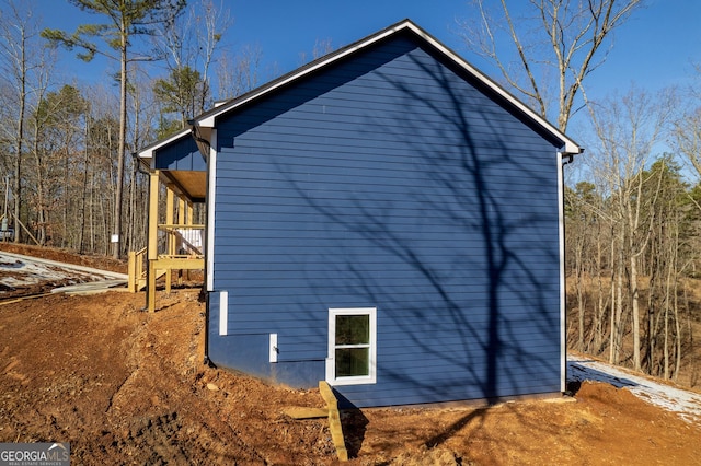 view of home's exterior