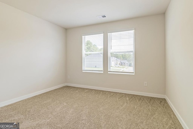 view of carpeted empty room