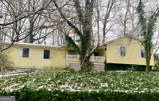 view of ranch-style home