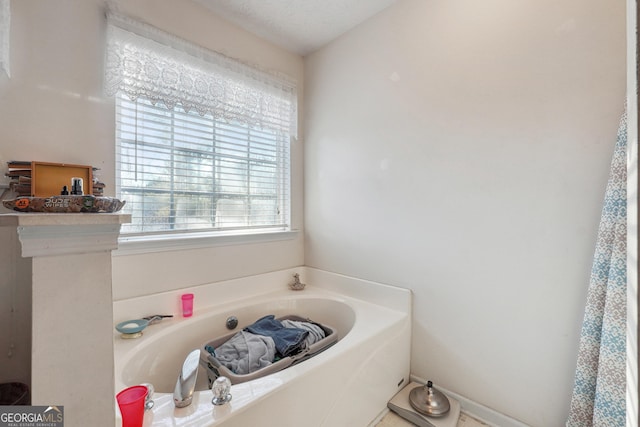 bathroom with a bathtub