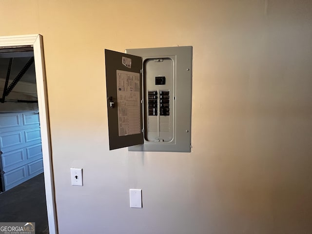 utility room with electric panel