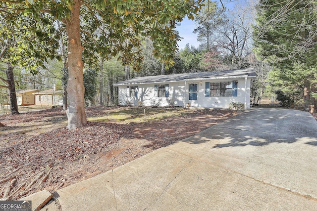 view of ranch-style home