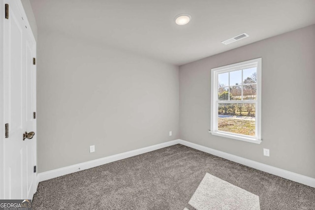 view of carpeted empty room