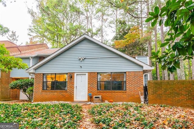 view of rear view of property