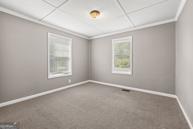 view of carpeted empty room