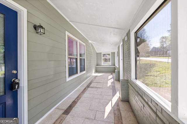 view of sunroom