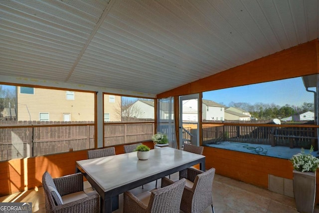 view of sunroom / solarium