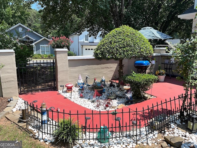 view of patio / terrace featuring area for grilling