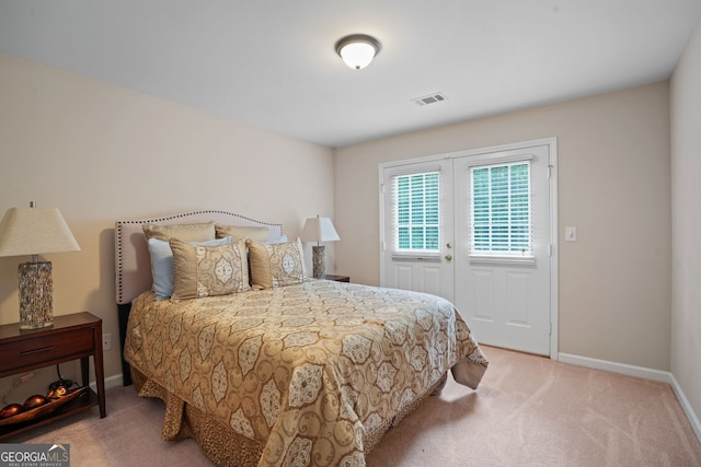 bedroom featuring carpet flooring