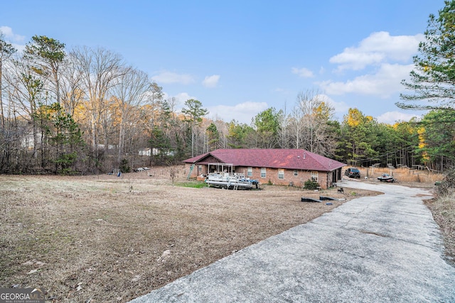 view of front of home