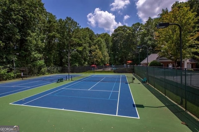 view of sport court with basketball court