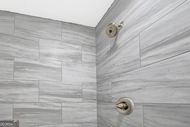 details with tiled shower