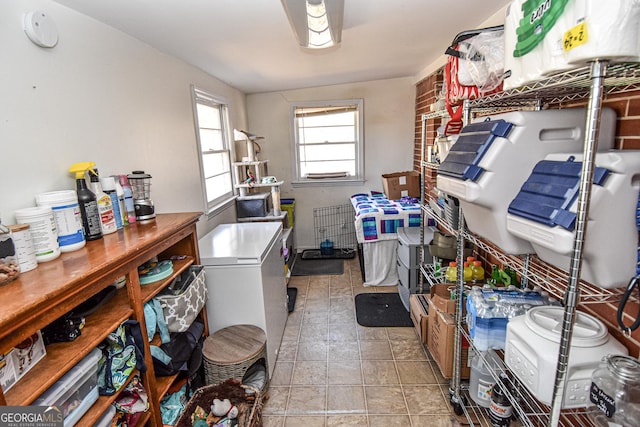 view of clothes washing area