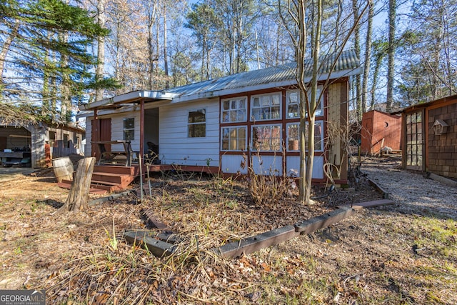 view of rear view of property