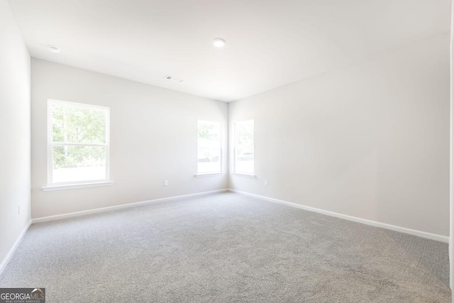 view of carpeted empty room