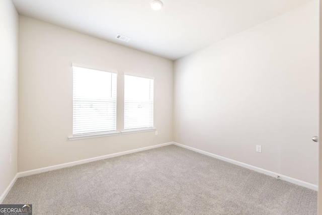 view of carpeted empty room