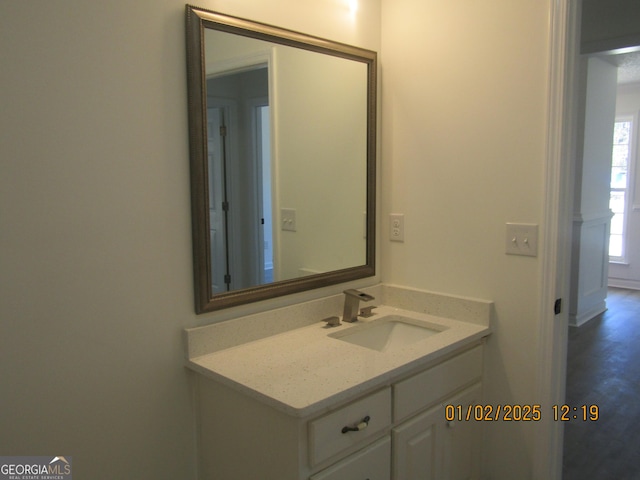 bathroom featuring vanity