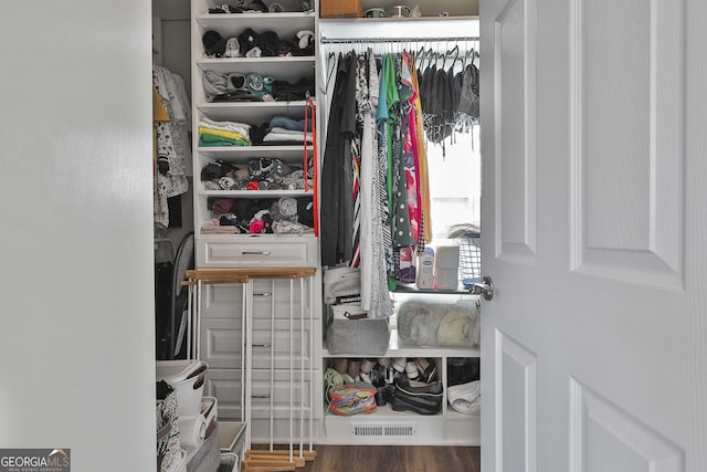 view of closet