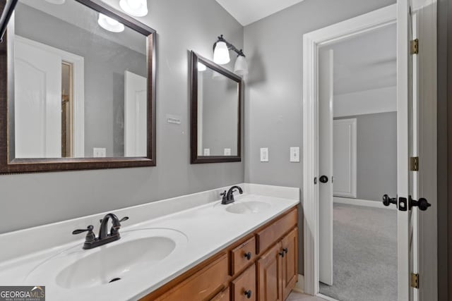 bathroom featuring vanity