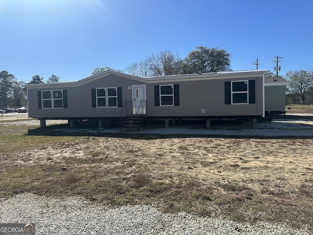 view of manufactured / mobile home