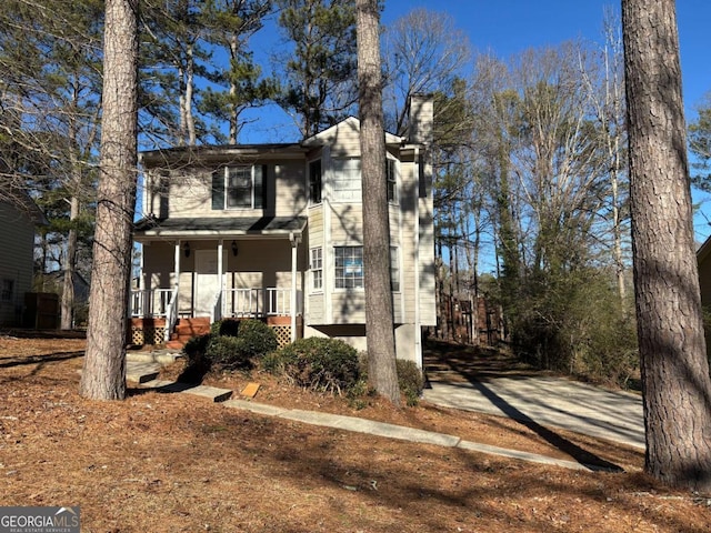 front of property with covered porch