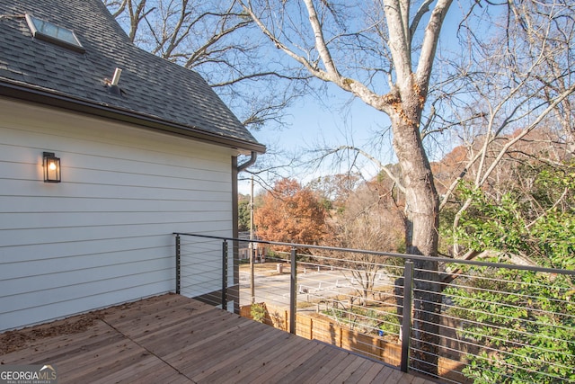 view of wooden terrace