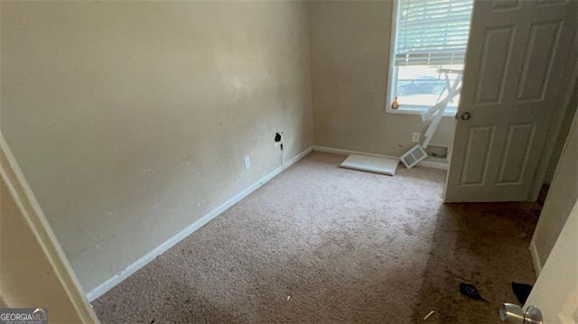 view of carpeted empty room