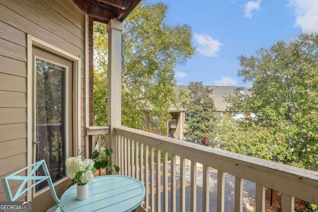 view of balcony