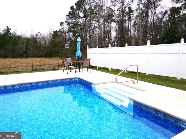 view of pool with a patio area