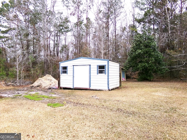 view of outbuilding