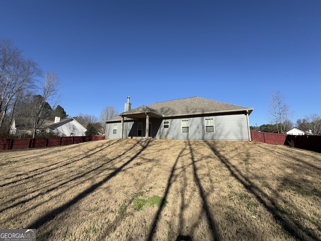 view of back of property