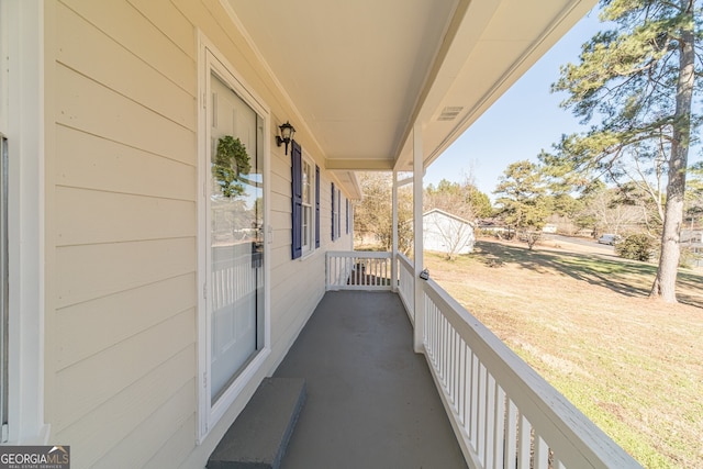 view of balcony