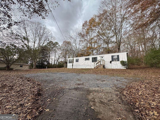 view of manufactured / mobile home