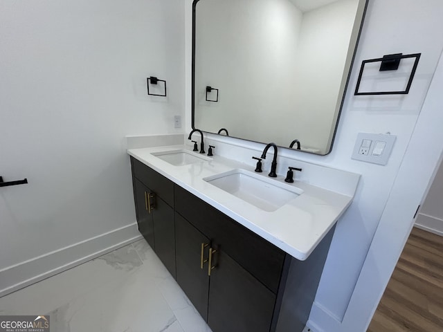 bathroom with vanity