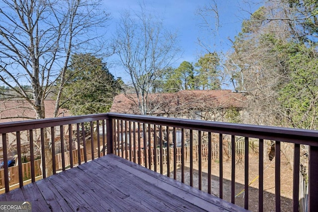 view of wooden terrace