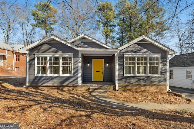 view of ranch-style home