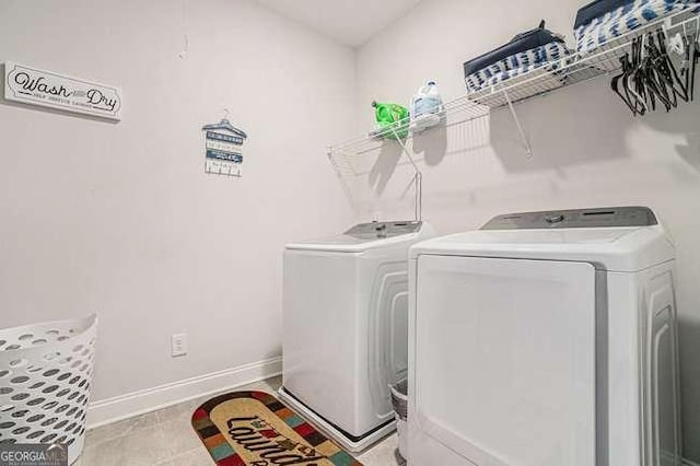 washroom featuring separate washer and dryer